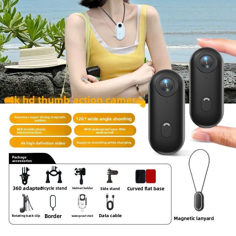 Mini Cámara de Acción 4K Ultra HD para Deportes y Aventuras